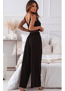 Bawełniany komplet nocny damski czarny piżama Ideal, Kolor czarny, Rozmiar M/L, Ivon ze sklepu Primodo w kategorii Piżamy damskie - zdjęcie 169488852