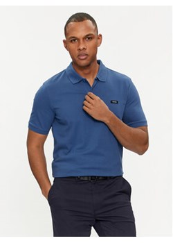 Calvin Klein Polo K10K111196 Niebieski Slim Fit ze sklepu MODIVO w kategorii T-shirty męskie - zdjęcie 169491522