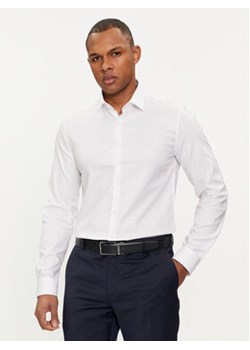Calvin Klein Koszula Micro Dot K10K112884 Biały Slim Fit ze sklepu MODIVO w kategorii Koszule męskie - zdjęcie 169491872