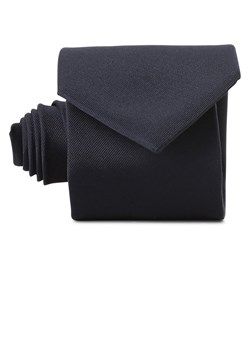 Andrew James Jedwabny krawat męski Mężczyźni granatowy jednolity ze sklepu vangraaf w kategorii Krawaty - zdjęcie 169492452
