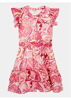 Guess Sukienka codzienna J4GK09 WA2T0 Różowy Regular Fit ze sklepu MODIVO w kategorii Sukienki dziewczęce - zdjęcie 169493694