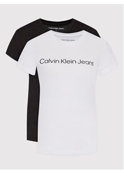 Calvin Klein Jeans Komplet 2 t-shirtów J20J220161 Kolorowy Slim Fit ze sklepu MODIVO w kategorii Bluzki damskie - zdjęcie 169493892
