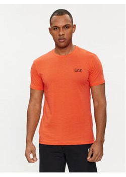 EA7 Emporio Armani T-Shirt 8NPT51 PJM9Z 1661 Pomarańczowy Regular Fit ze sklepu MODIVO w kategorii T-shirty męskie - zdjęcie 169493984