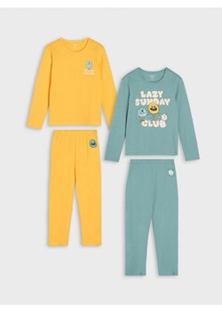 Sinsay - Piżamy 2 pack - żółty ze sklepu Sinsay w kategorii Piżamy dziecięce - zdjęcie 169494993