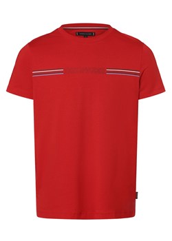 Tommy Hilfiger Koszulka męska Mężczyźni Bawełna czerwony nadruk ze sklepu vangraaf w kategorii T-shirty męskie - zdjęcie 169495241