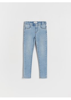 Reserved - Elastyczne jegginsy - niebieski ze sklepu Reserved w kategorii Spodnie dziewczęce - zdjęcie 169495283