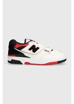 New Balance sneakersy skórzane 550 BB550STR kolor biały BB550STR ze sklepu PRM w kategorii Buty sportowe męskie - zdjęcie 169499504