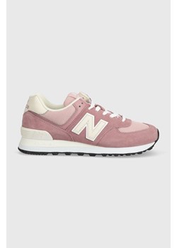 New Balance sneakersy 574 kolor różowy U574BWE ze sklepu PRM w kategorii Buty sportowe damskie - zdjęcie 169499532