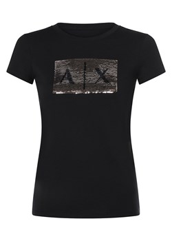 Armani Exchange Koszulka damska Kobiety Bawełna granatowy nadruk ze sklepu vangraaf w kategorii Bluzki damskie - zdjęcie 169503840