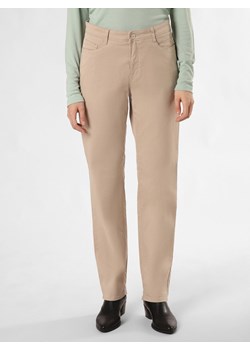 BRAX Spodnie - Carola Kobiety Bawełna piaskowy jednolity ze sklepu vangraaf w kategorii Spodnie damskie - zdjęcie 169503854