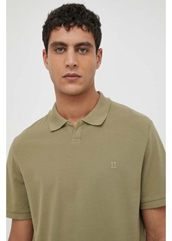 Les Deux polo bawełniane kolor zielony gładki ze sklepu ANSWEAR.com w kategorii T-shirty męskie - zdjęcie 169504473