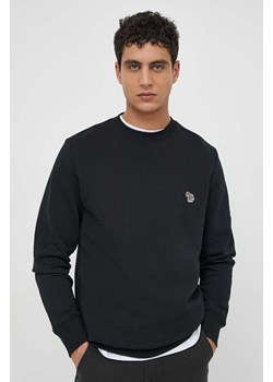 PS Paul Smith bluza bawełniana męska kolor czarny gładka M2R.027R.KZEBRA ze sklepu ANSWEAR.com w kategorii Bluzy męskie - zdjęcie 169504483