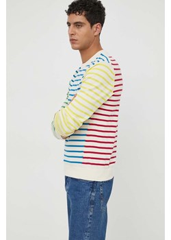 PS Paul Smith sweter męski kolor beżowy lekki ze sklepu ANSWEAR.com w kategorii Swetry męskie - zdjęcie 169504492