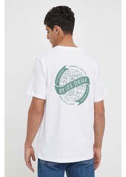 Les Deux t-shirt bawełniany męski kolor biały z nadrukiem ze sklepu ANSWEAR.com w kategorii T-shirty męskie - zdjęcie 169504703