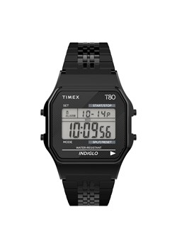 Zegarek Timex T80 TW2R79400 Czarny ze sklepu eobuwie.pl w kategorii Zegarki - zdjęcie 169504942