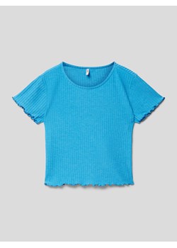 T-shirt z drobnym prążkowaniem model ‘KONNELLA’ ze sklepu Peek&Cloppenburg  w kategorii Bluzki dziewczęce - zdjęcie 169505243