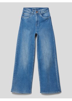 Jeansy z szerokimi nogawkami i wpuszczanymi kieszeniami w stylu francuskim model ‘Annema’ ze sklepu Peek&Cloppenburg  w kategorii Spodnie dziewczęce - zdjęcie 169505402