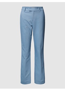 Spodnie materiałowe z poszerzaną nogawką w jednolitym kolorze model ‘ELLEN NIGHT’ ze sklepu Peek&Cloppenburg  w kategorii Spodnie damskie - zdjęcie 169505472