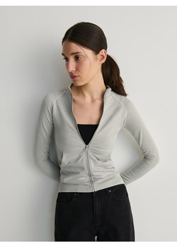 Reserved - Rozpinana bluza - jasnoszary ze sklepu Reserved w kategorii Bluzy damskie - zdjęcie 169507202