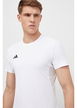 adidas Performance t-shirt do biegania Adizero kolor biały gładki IN1157 ze sklepu ANSWEAR.com w kategorii T-shirty męskie - zdjęcie 169509741