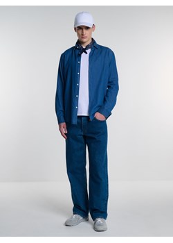 Koszula męska jeansowa niebieska Jansori 300 ze sklepu Big Star w kategorii Koszule męskie - zdjęcie 169515624