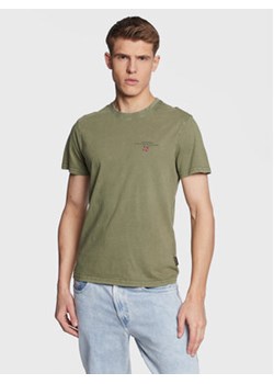 Napapijri T-Shirt Selbas NP0A4GBQ Zielony Regular Fit ze sklepu MODIVO w kategorii T-shirty męskie - zdjęcie 169517381