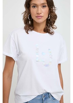 Liu Jo t-shirt damski kolor biały ze sklepu ANSWEAR.com w kategorii Bluzki damskie - zdjęcie 169518884