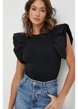 Liu Jo t-shirt bawełniany damski kolor czarny ze sklepu ANSWEAR.com w kategorii Bluzki damskie - zdjęcie 169518910