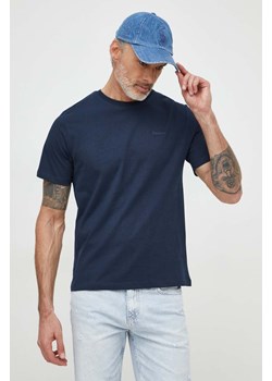 Pepe Jeans t-shirt bawełniany Connor kolor granatowy ze sklepu ANSWEAR.com w kategorii T-shirty męskie - zdjęcie 169518990