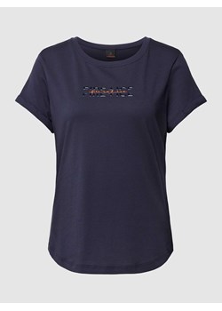 T-shirt z nadrukiem z logo model ‘DEBRA4’ ze sklepu Peek&Cloppenburg  w kategorii Bluzki damskie - zdjęcie 169520243