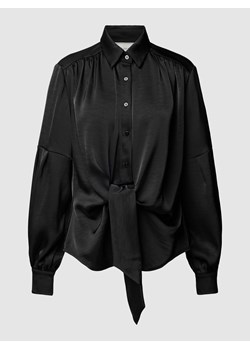 Bluzka z kołnierzykiem koszulowym model ‘Naja’ ze sklepu Peek&Cloppenburg  w kategorii Koszule damskie - zdjęcie 169520460