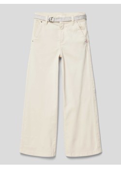 Spodnie materiałowe z paskiem ze sklepu Peek&Cloppenburg  w kategorii Spodnie dziewczęce - zdjęcie 169520490