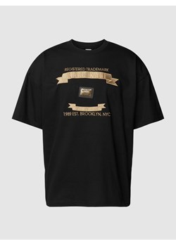 T-shirt o pudełkowym kroju z wyhaftowanym logo ze sklepu Peek&Cloppenburg  w kategorii T-shirty męskie - zdjęcie 169520791