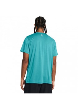 Męska koszulka do biegania Under Armour UA Launch Shortsleeve - turkusowa ze sklepu Sportstylestory.com w kategorii T-shirty męskie - zdjęcie 169522321