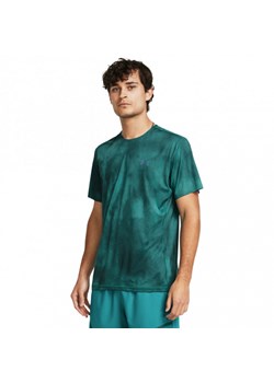 Męska koszulka treningowa Under Armour UA Rush Vent Prtd SS - zielona ze sklepu Sportstylestory.com w kategorii T-shirty męskie - zdjęcie 169522373