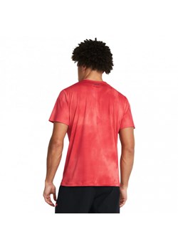 Męska koszulka treningowa Under Armour Vanish Elite Vent Prtd SS - czerwona ze sklepu Sportstylestory.com w kategorii T-shirty męskie - zdjęcie 169522381