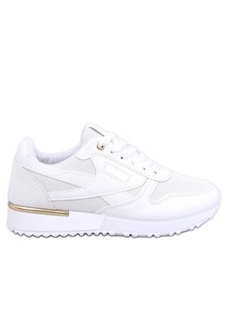 Sneakersy damskie Agassi White białe ze sklepu ButyModne.pl w kategorii Buty sportowe damskie - zdjęcie 169525160