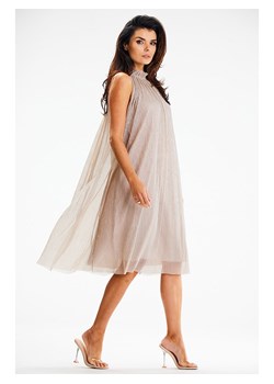 Awama Sukienka w kolorze beżowym ze sklepu Limango Polska w kategorii Sukienki - zdjęcie 169527802