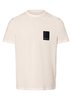 Armani Exchange Koszulka męska Mężczyźni Bawełna écru jednolity ze sklepu vangraaf w kategorii T-shirty męskie - zdjęcie 169530081