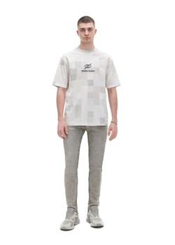 Cropp - Szara koszulka z nadrukiem - jasny szary ze sklepu Cropp w kategorii T-shirty męskie - zdjęcie 169531283