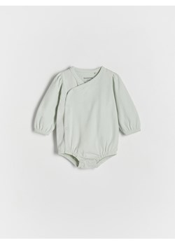 Reserved - Bawełniane body - oliwkowy ze sklepu Reserved w kategorii Body niemowlęce - zdjęcie 169531582