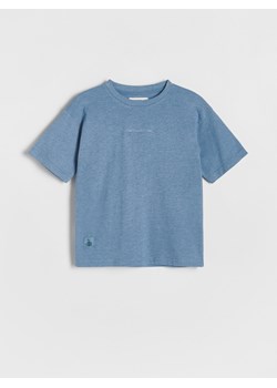Reserved - T-shirt z haftem - niebieski ze sklepu Reserved w kategorii T-shirty chłopięce - zdjęcie 169531613