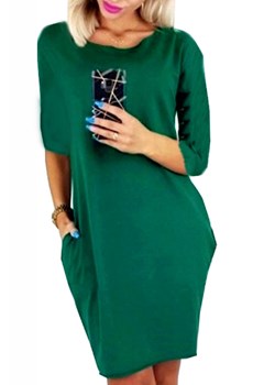 Sukienka TABRELDA GREEN ze sklepu Ivet Shop w kategorii Sukienki - zdjęcie 169533514