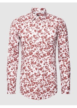 Koszula biznesowa o kroju slim fit ze wzorem na całej powierzchni ze sklepu Peek&Cloppenburg  w kategorii Koszule męskie - zdjęcie 169533832