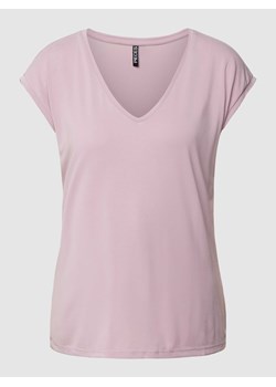T-shirt z dekoltem w serek model ‘KAMALA’ ze sklepu Peek&Cloppenburg  w kategorii Bluzki damskie - zdjęcie 169534101
