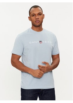 Gant T-Shirt Graphic 2003242 Niebieski Regular Fit ze sklepu MODIVO w kategorii T-shirty męskie - zdjęcie 169536501