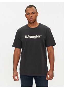 Wrangler T-Shirt Logo 112350526 Czarny Regular Fit ze sklepu MODIVO w kategorii T-shirty męskie - zdjęcie 169536934