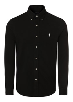 Polo Ralph Lauren Koszula męska Mężczyźni Slim Fit Bawełna czarny jednolity ze sklepu vangraaf w kategorii Koszule męskie - zdjęcie 169536973
