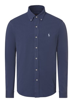 Polo Ralph Lauren Koszula męska Mężczyźni Slim Fit Bawełna indygo jednolity ze sklepu vangraaf w kategorii Koszule męskie - zdjęcie 169536974