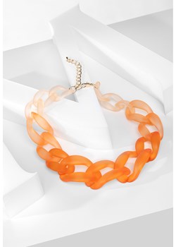 Masywny pomarańczowy naszyjnik w kształcie łańcucha ze sklepu Molton w kategorii Naszyjniki - zdjęcie 169537463